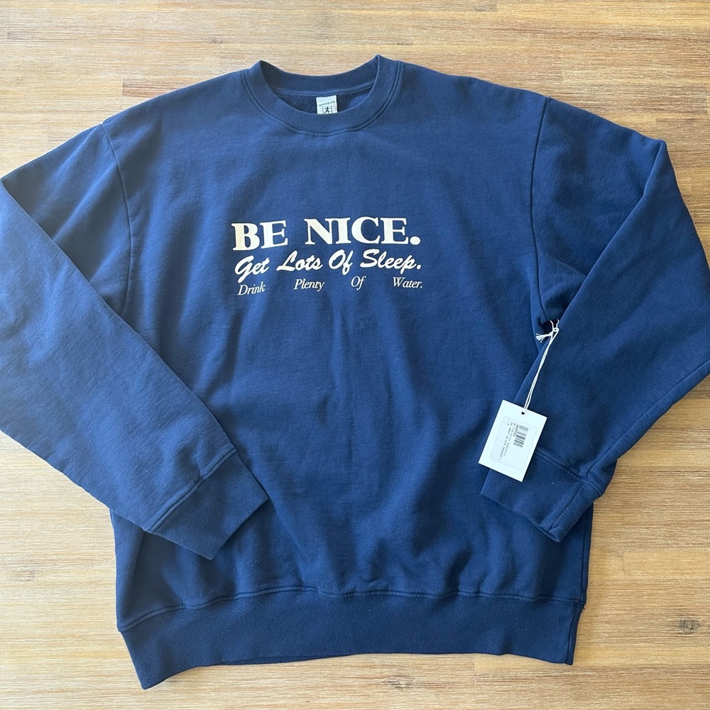 Sporty & Rich Be Nice Crewneck Sweatshirt - Unisex M